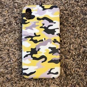 Camouflage Phone Case - Yellow, Black, White
